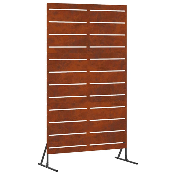 Panneau Brise-Vue Acier Marron 100×180 cm