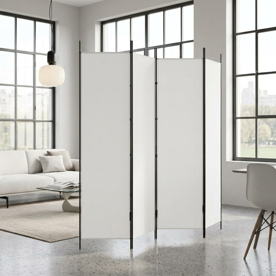Paravent Tissu Translucide Pliable — Modèle 3