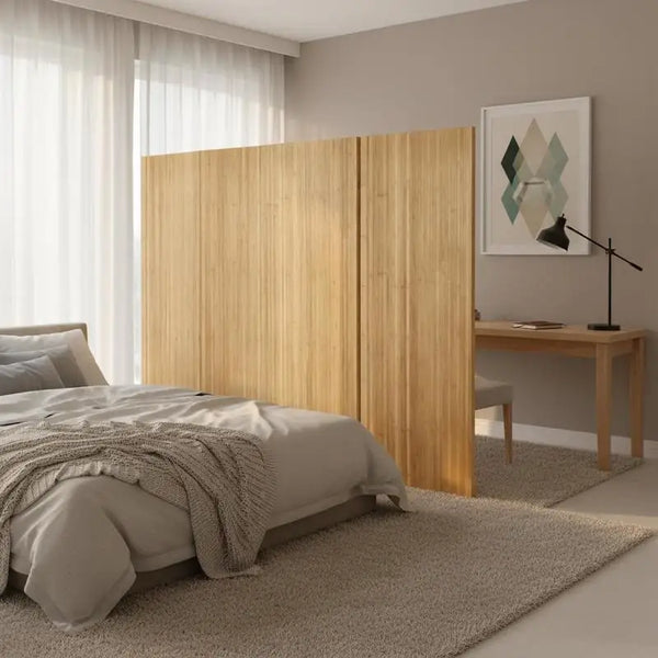 Paravent Bambou Naturel Enroulable 250 × 165 cm — Cloison Zen Opaque