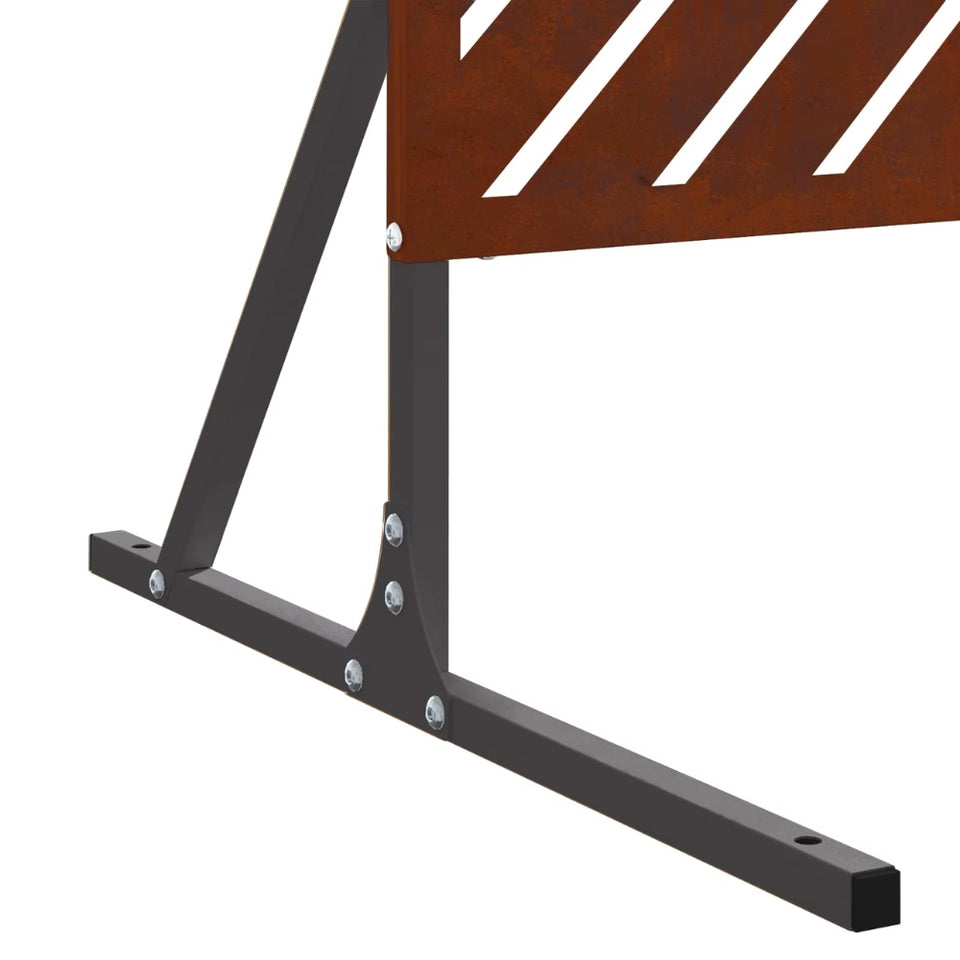 Brise-Vue Acier marrons 100×180 cm — Extérieur