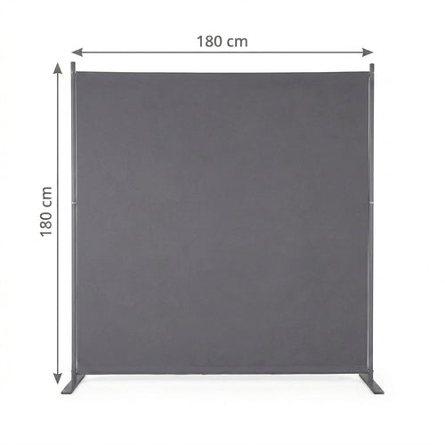 Grand Paravent Gris Foncé — 6 Panneaux 180×180 cm | Chambre & Studio