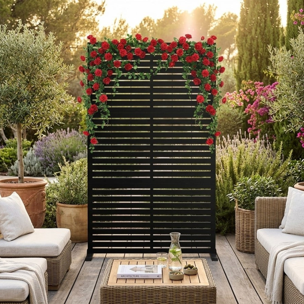 Panneau Acier Extérieur Anticorrosion Motif B — Jardin & Patio