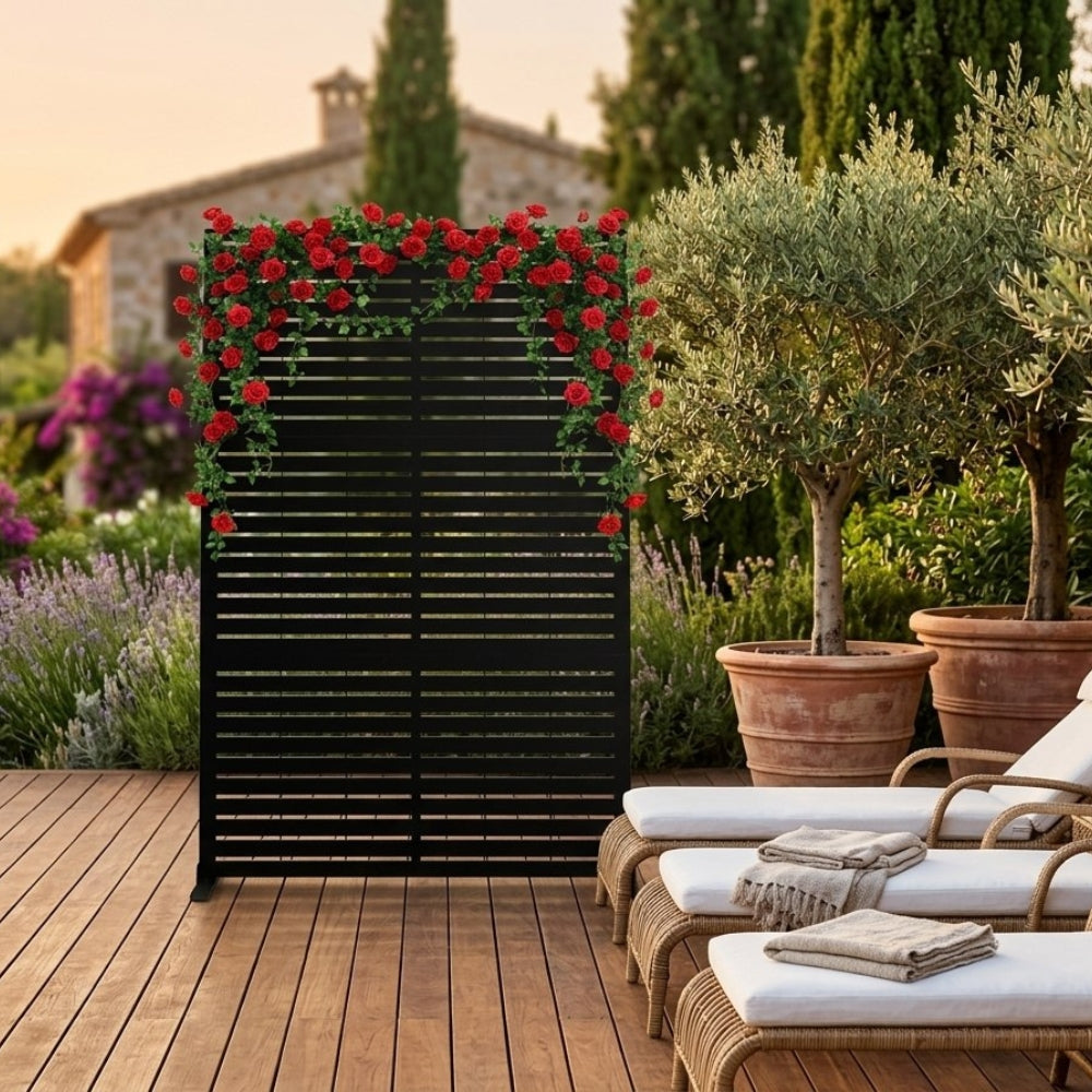 Panneau Acier Extérieur Anticorrosion Motif B — Jardin & Patio