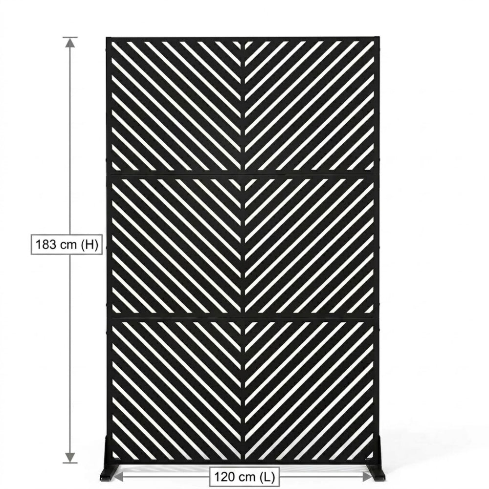 Panneau Acier Extérieur Anticorrosion Motif C — Jardin & Patio