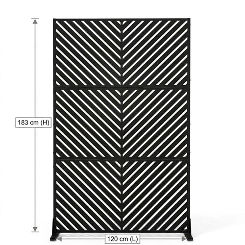 Panneau Acier Extérieur Anticorrosion Motif C — Jardin & Patio