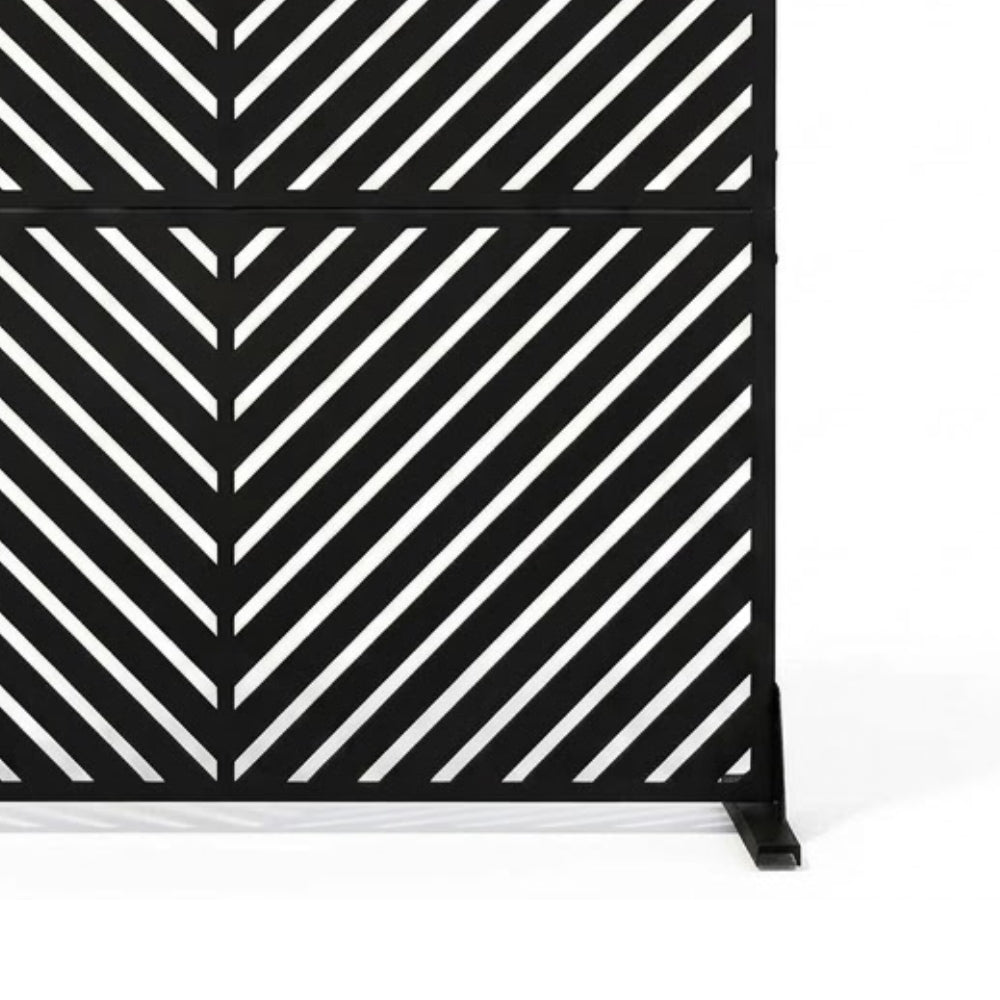 Panneau Acier Extérieur Anticorrosion Motif C — Jardin & Patio