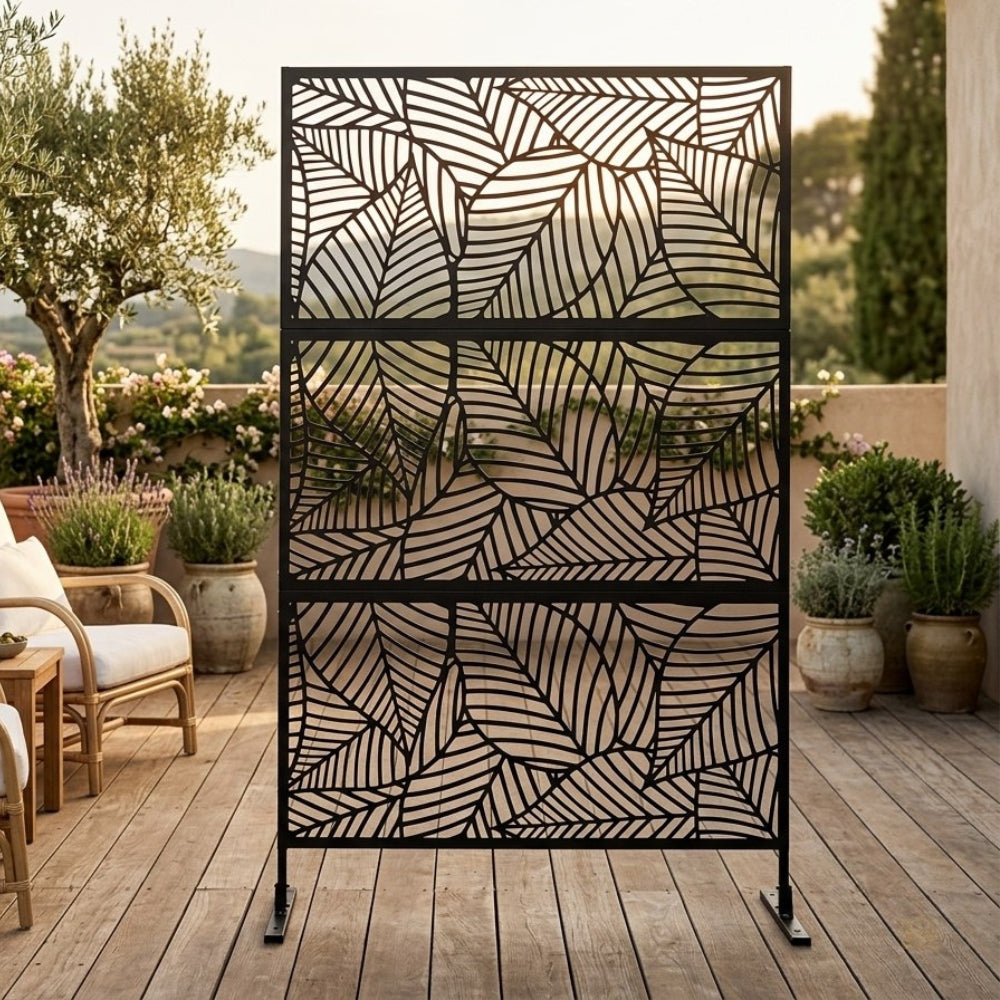 Panneau Acier Extérieur Anticorrosion Motif D — Jardin & Patio