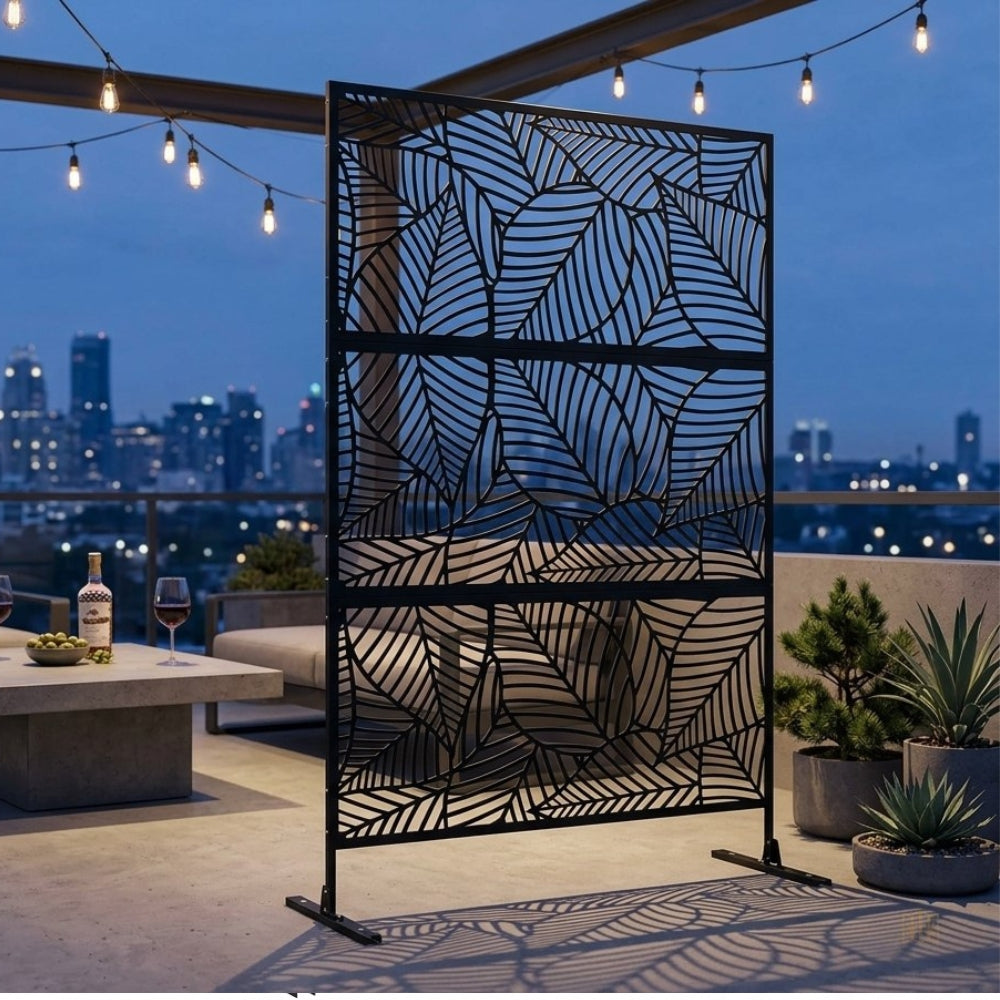 Panneau Acier Extérieur Anticorrosion Motif D — Jardin & Patio