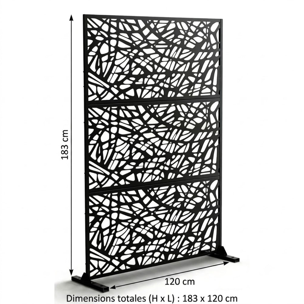 Panneau Acier Extérieur Anticorrosion Motif E — Jardin & Patio