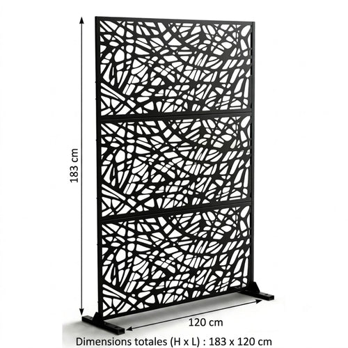 Panneau Acier Extérieur Anticorrosion Motif E — Jardin & Patio