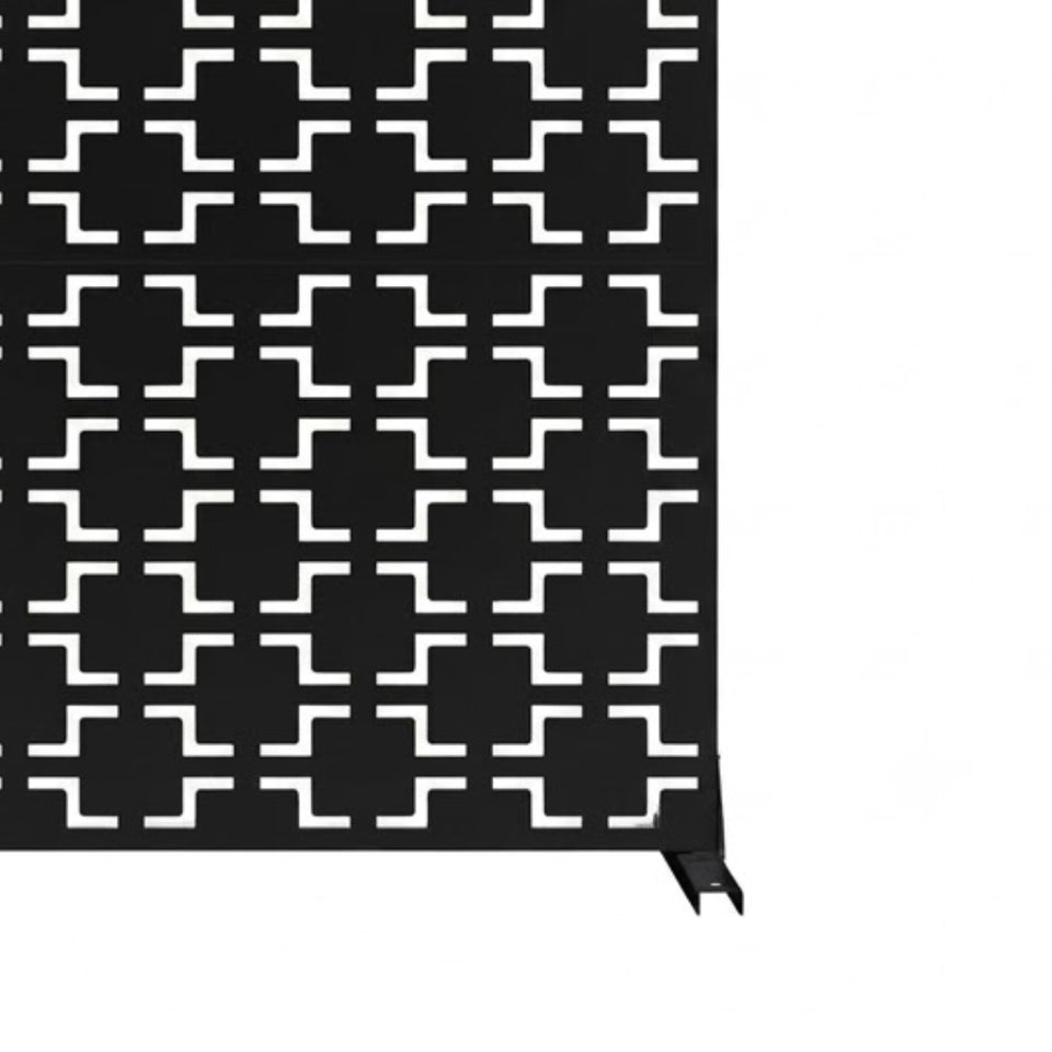 Panneau Acier Extérieur Anticorrosion Motif F — Jardin & Patio