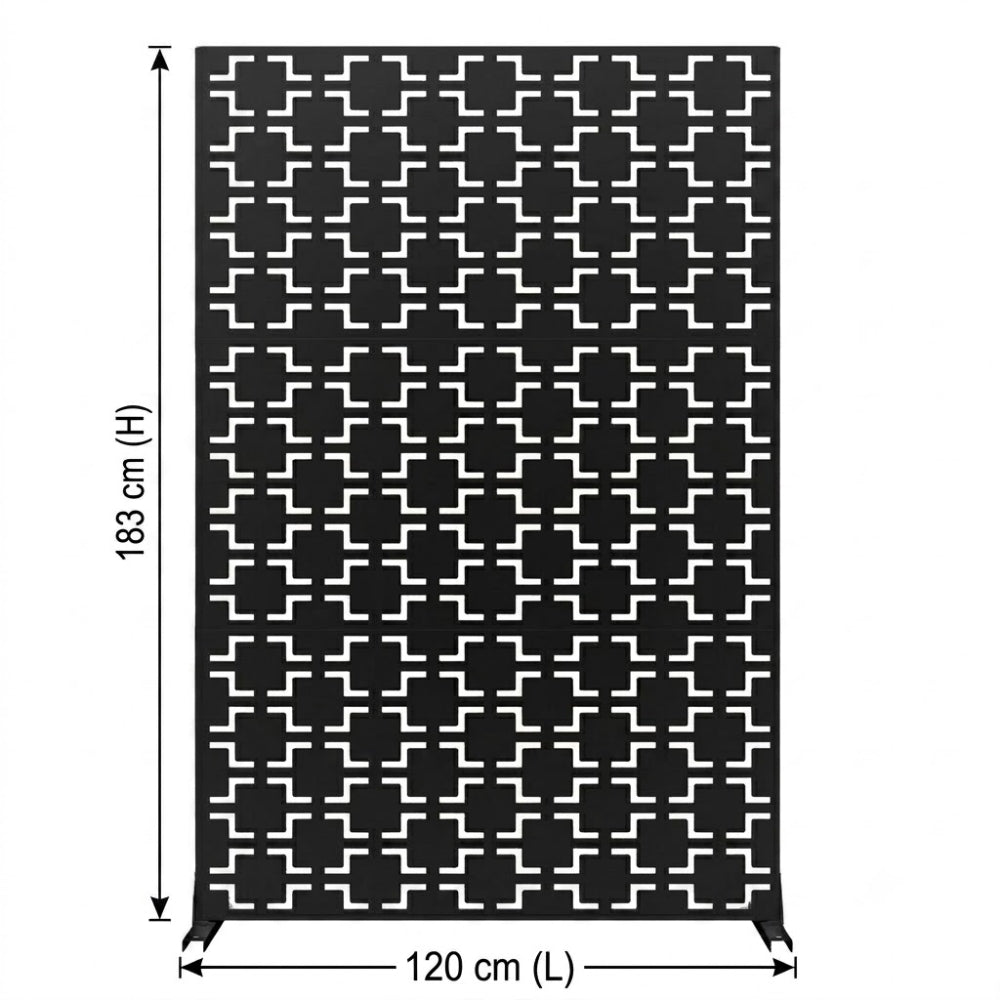 Panneau Acier Extérieur Anticorrosion Motif F — Jardin & Patio