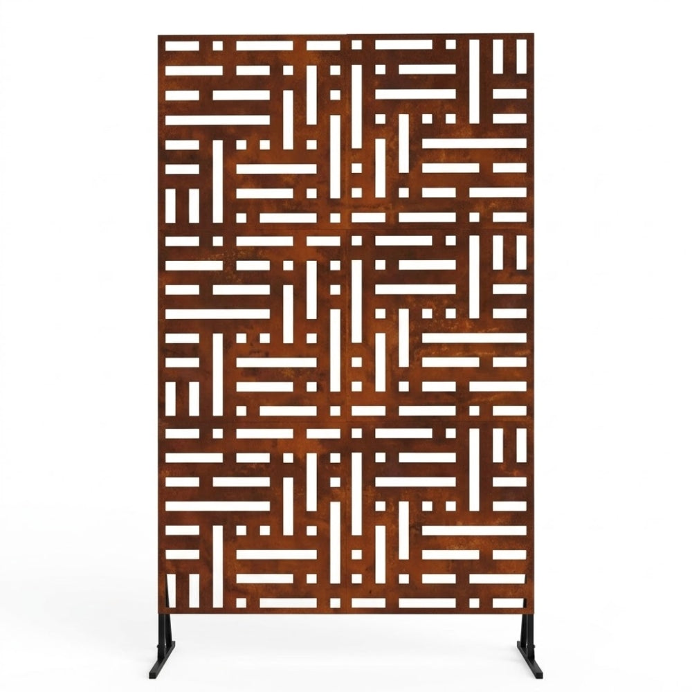 Panneau Brise-Vue Acier Kaki Foncé 100×180 cm