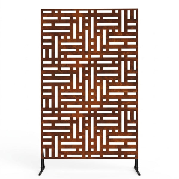 Panneau Brise-Vue Acier Kaki Foncé 100×180 cm