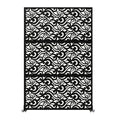 Panneau Décoratif Jardin Noir Motif C avec Socle 120×183 cm