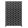 Panneau Décoratif Jardin Noir Motif D avec Socle 120×183 cm