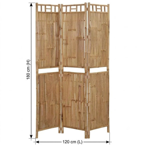 Paravent 3 Panneaux Bambou — Design Tropical & Look Naturel