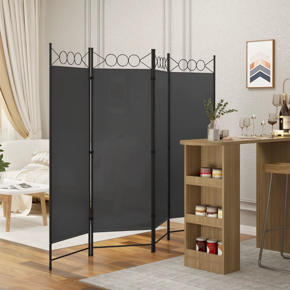 Paravent 3 Panneaux Tissu Pliable — Motif 2