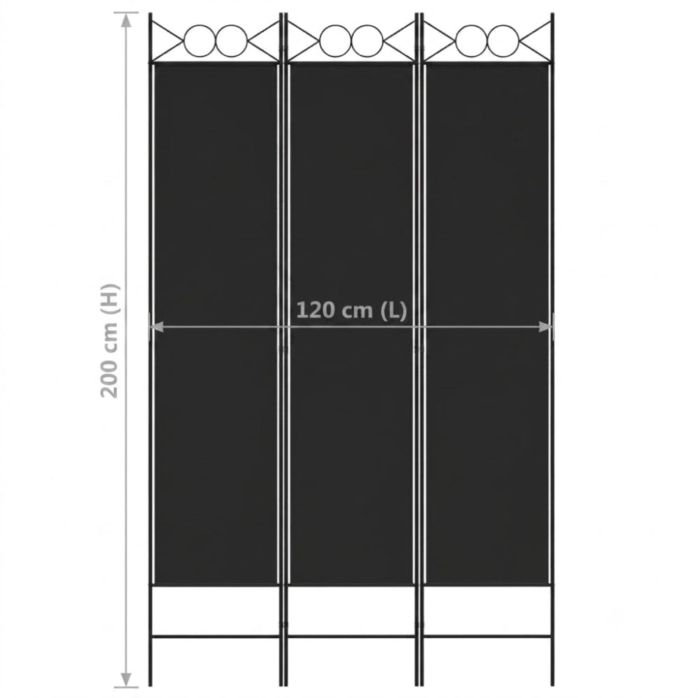 Paravent 3 Panneaux Tissu Pliable — Motif 3