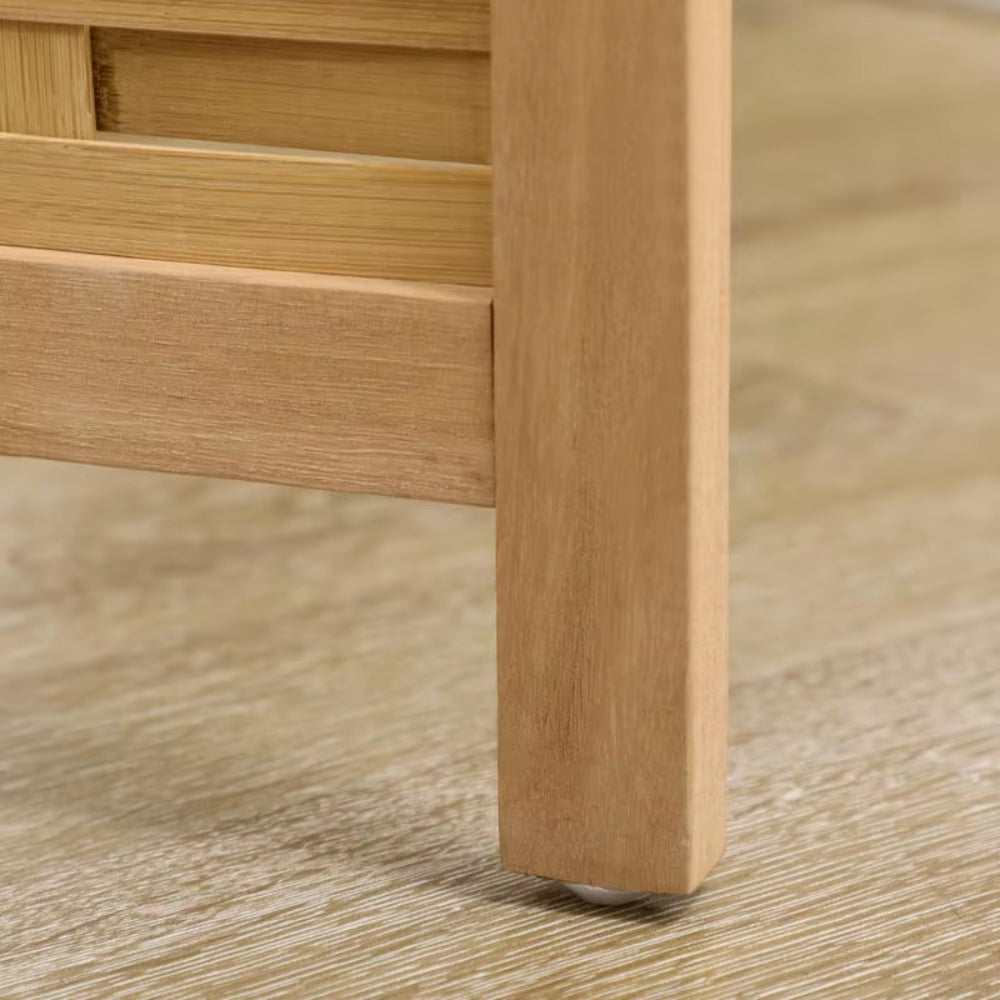 Paravent 4 Panneaux Bambou Naturel — Cloison Légère 160 × 170 cm