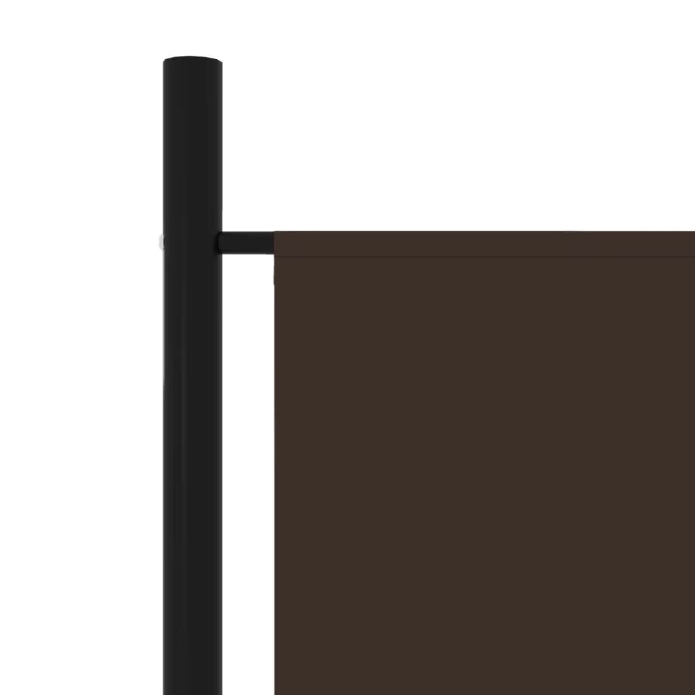 Paravent 5 Panneaux Marron Chocolat 250×180 cm — Cloison Design