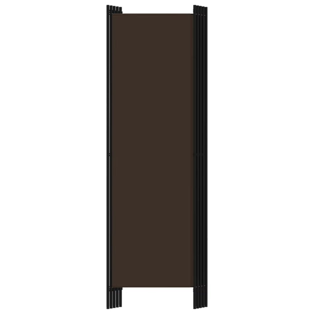 Paravent 5 Panneaux Marron Chocolat 250×180 cm — Cloison Design