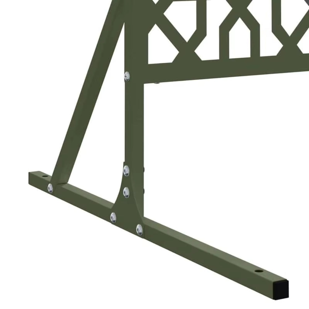 Paravent Acier Olive 100 × 180 cm — Séparateur Design Moderne Terrasse & Jardin