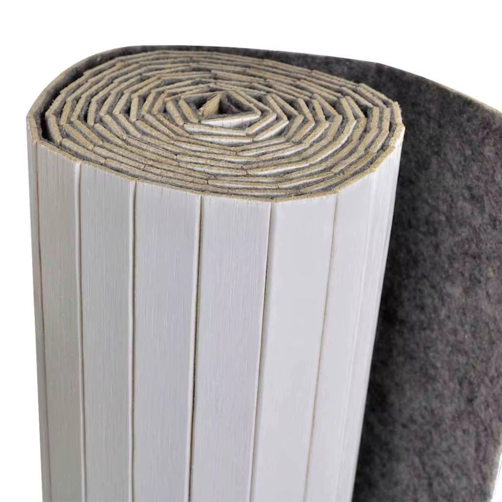 Paravent Bambou Grand Format blanc 165×600 cm — Modulable