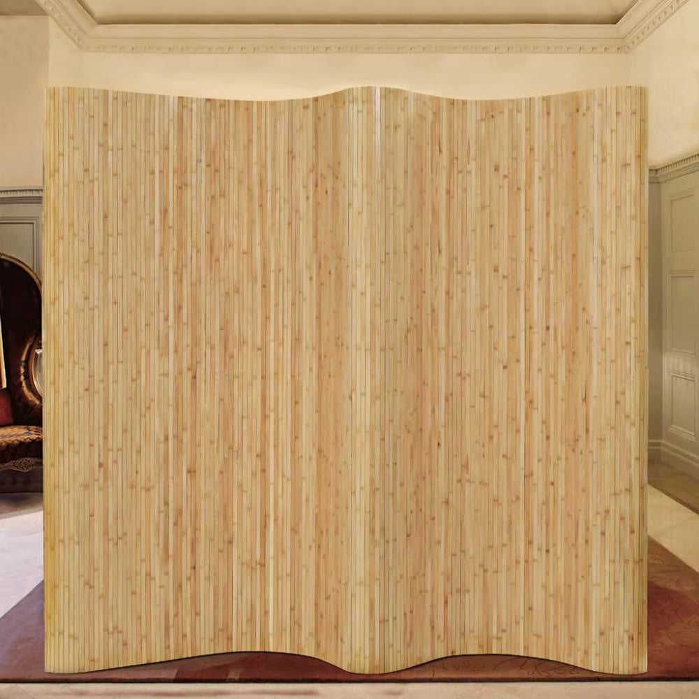 Paravent Bambou Naturel Grand Format 165×600 cm — Modulable