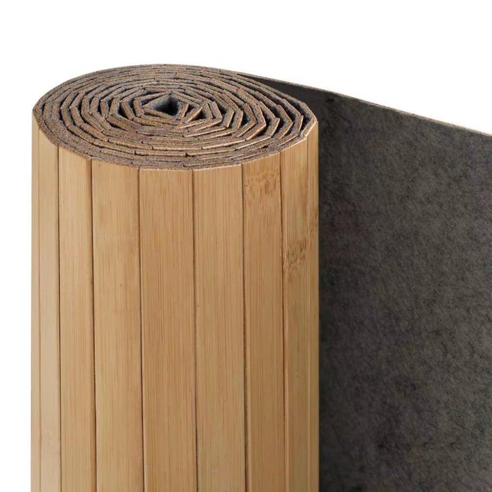 Paravent Bambou Naturel Grand Format 165×600 cm — Modulable