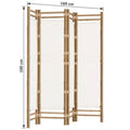 Paravent Bambou & Toile — Cloison Zen | 2 Largeurs au Choix