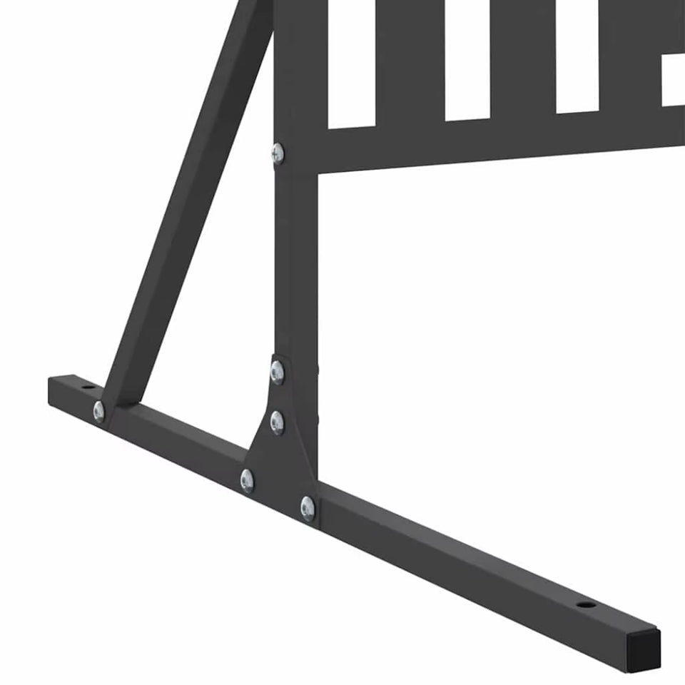 Paravent Brise-Vue Acier Noir Extérieur 100×180 cm