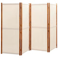 Paravent Cloison 4 Panneaux Gris Clair 280×180 cm