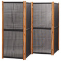 Paravent Cloison 4 Panneaux Noir 280×180 cm