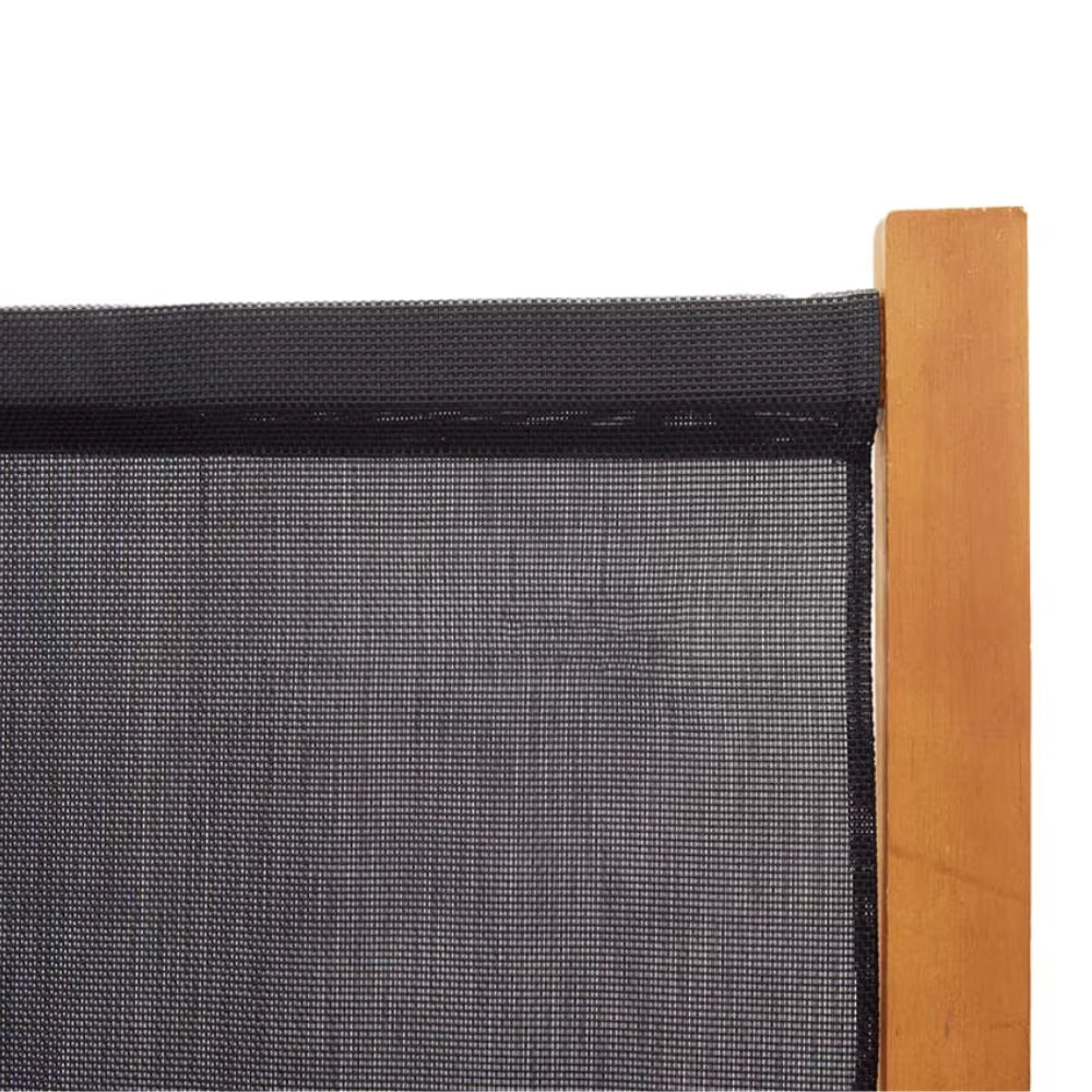 Paravent Cloison 4 Panneaux Noir 280×180 cm