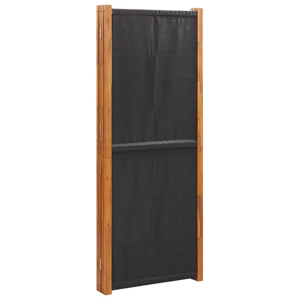 Paravent Cloison 4 Panneaux Noir 280×180 cm