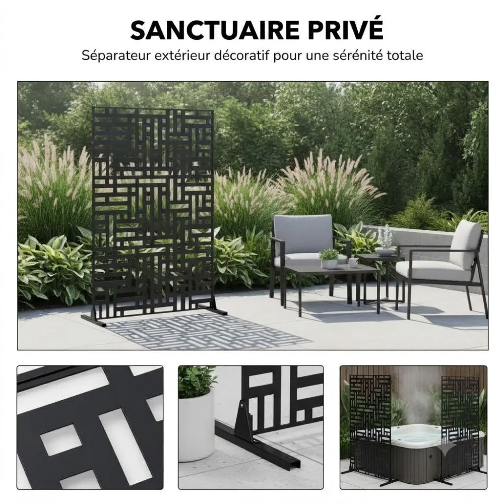 Paravent Extérieur Métal Inoxydable — Brise-Vue Décoratif Jardin & Terrasse