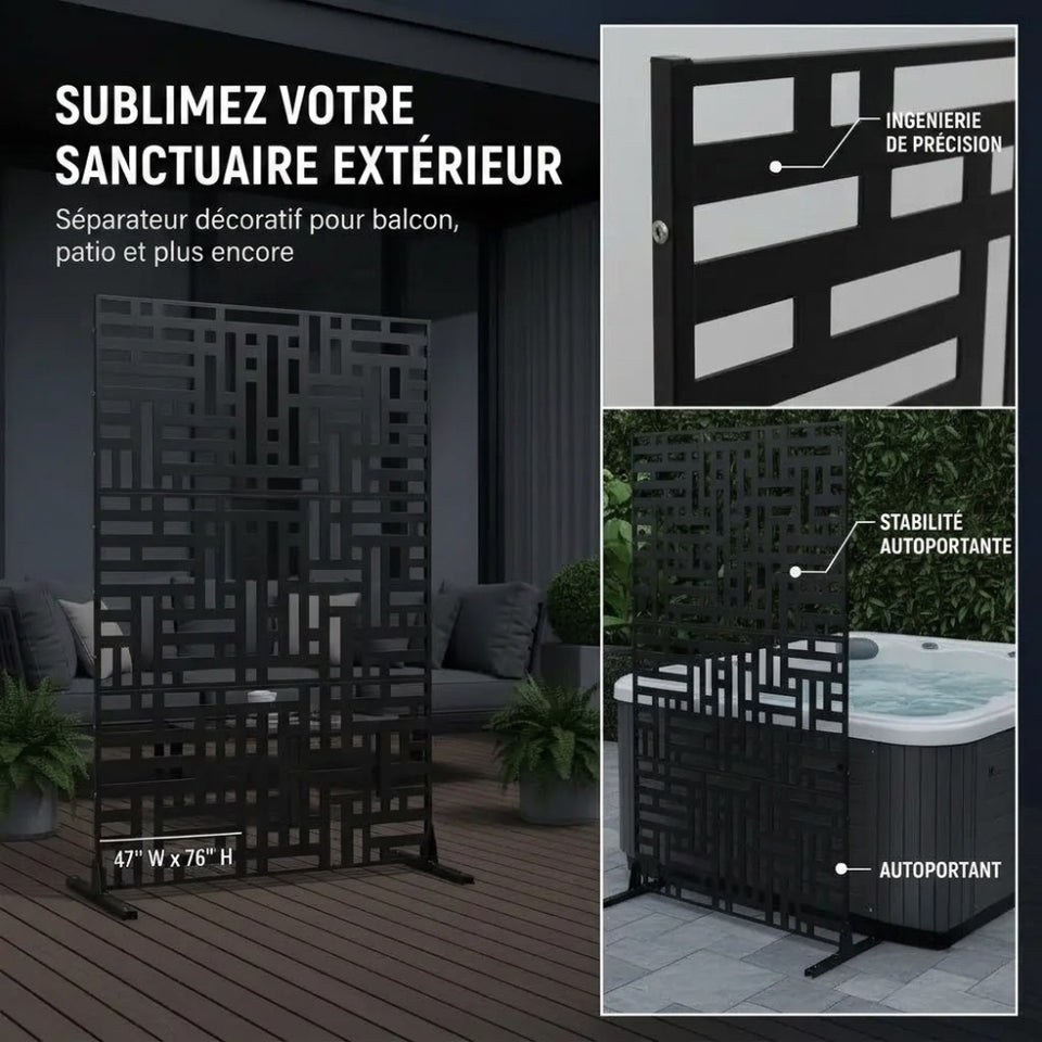 Paravent Extérieur Métal Inoxydable — Brise-Vue Décoratif Jardin & Terrasse