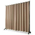 Paravent Tissu Mobile sur Roulettes — Cloison Portable Intérieur Freestanding