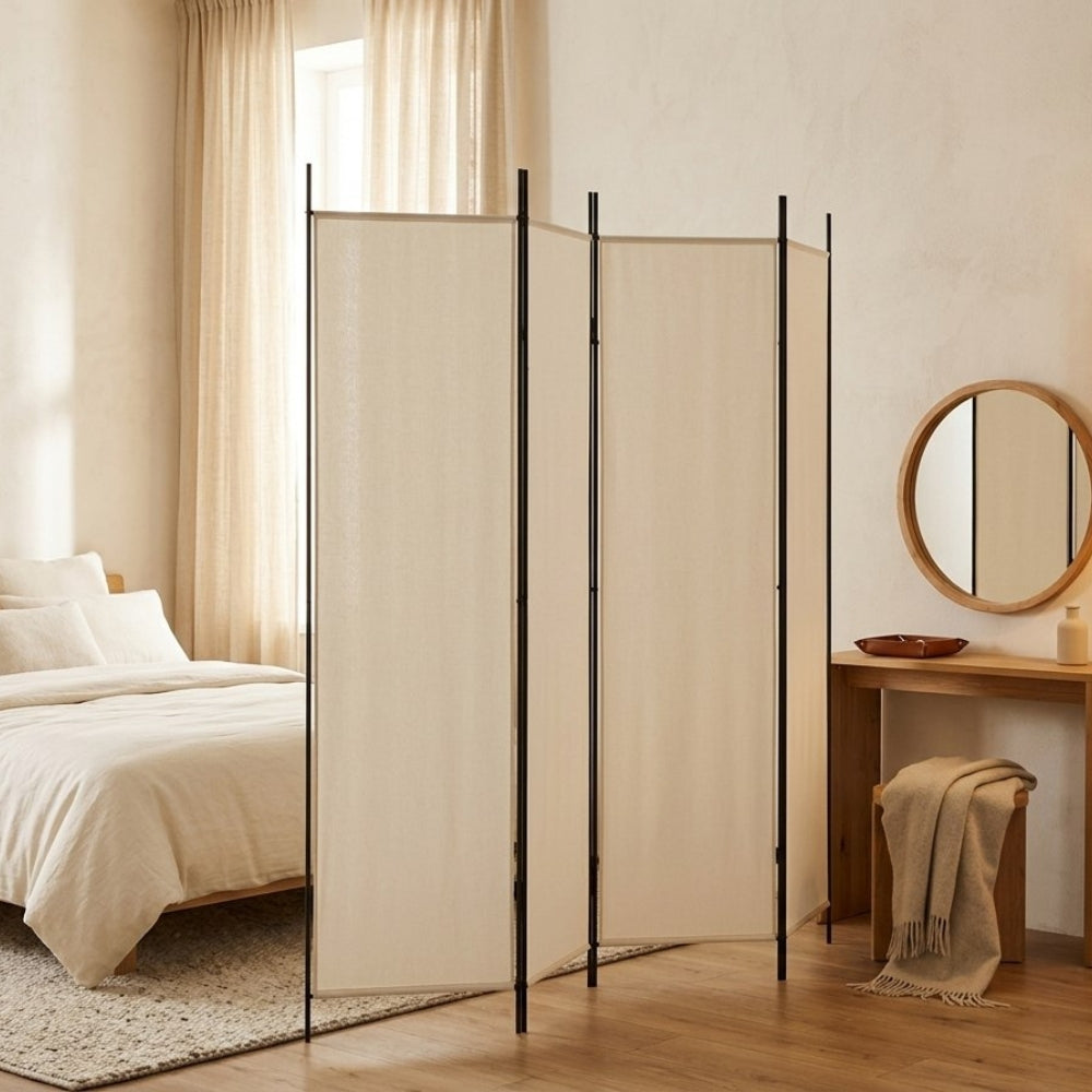 Paravent Tissu Translucide Pliable — Modèle 3