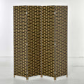 Paravent 4 Panneaux Papier & Bois de Peuplier — Style Japonais 180 × 180 cm