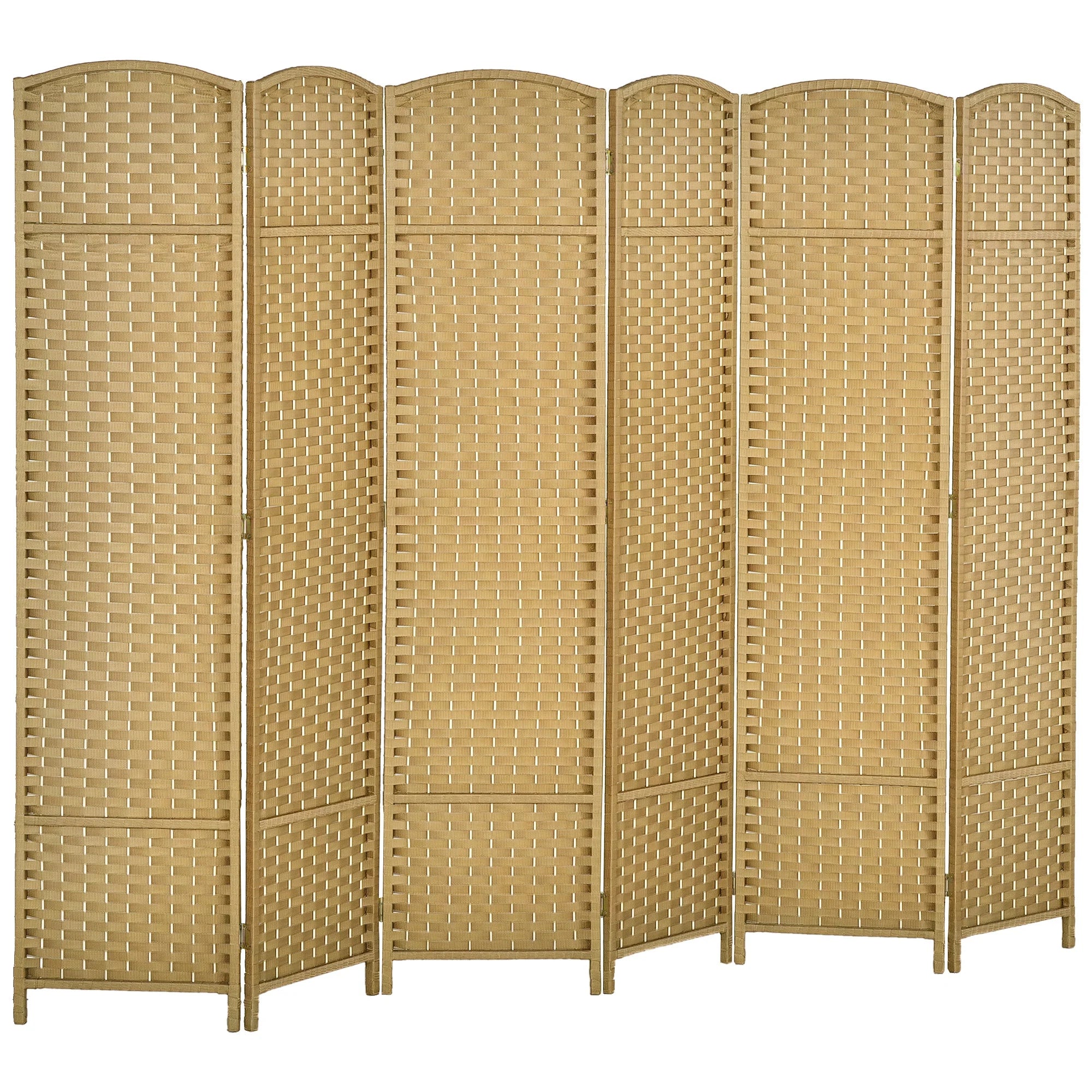 Paravent 6 Panneaux Bambou Design Nature — Cloison Généreuse 170 cm