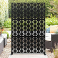 Panneau Décoratif Jardin Noir Motif D avec Socle 120×183 cm