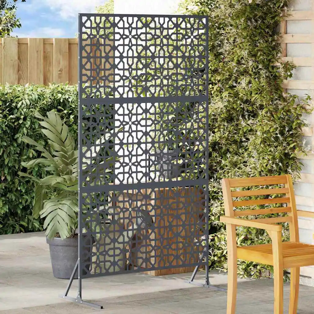 Paravent Brise-Vue Acier Noir Extérieur 100×180 cm