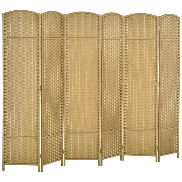 Paravent 6 Panneaux Bambou Design Nature — Cloison Généreuse 170 cm