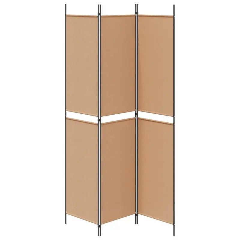 Paravent 3 Panneaux Tissu Beige 150 × 220 cm — Grande Hauteur, Chambre & Salon
