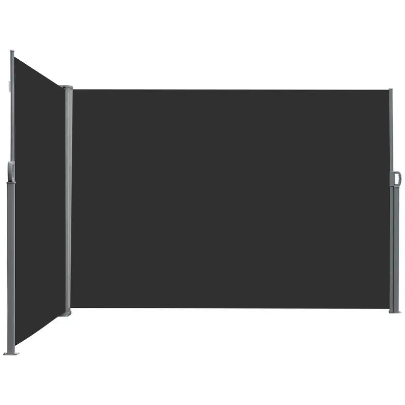 Paravent Rétractable Outdoor 6 m × 180 cm — Protection Solaire Anti-UV Gris & Noir