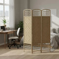 Paravent 3 Panneaux Corde Tressée — Cloison Ajourée & Ventilée 120 × 170 cm