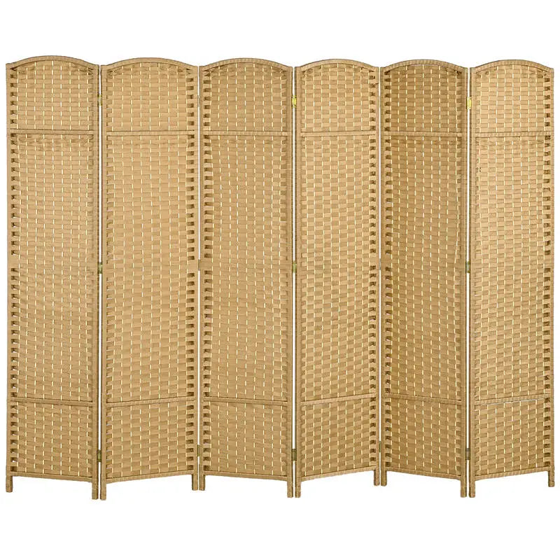 Paravent 6 Panneaux Bambou Design Nature — Cloison Généreuse 170 cm