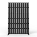 Panneau Décoratif Jardin Noir Motif E avec Socle 120×183 cm
